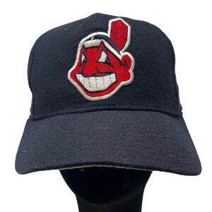 Cleveland Indians Vintage Hat Chief Wahoo New Era Wool Diamond Collection 6 3/4